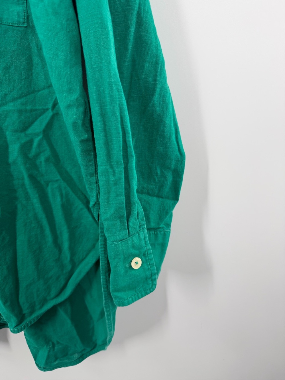 Maeve By Anthropologie The Bennet Buttondown Shirt Green - Picture 4 of 8